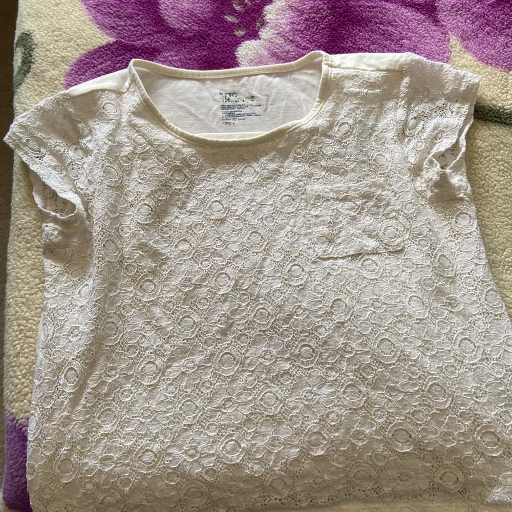 White lace top